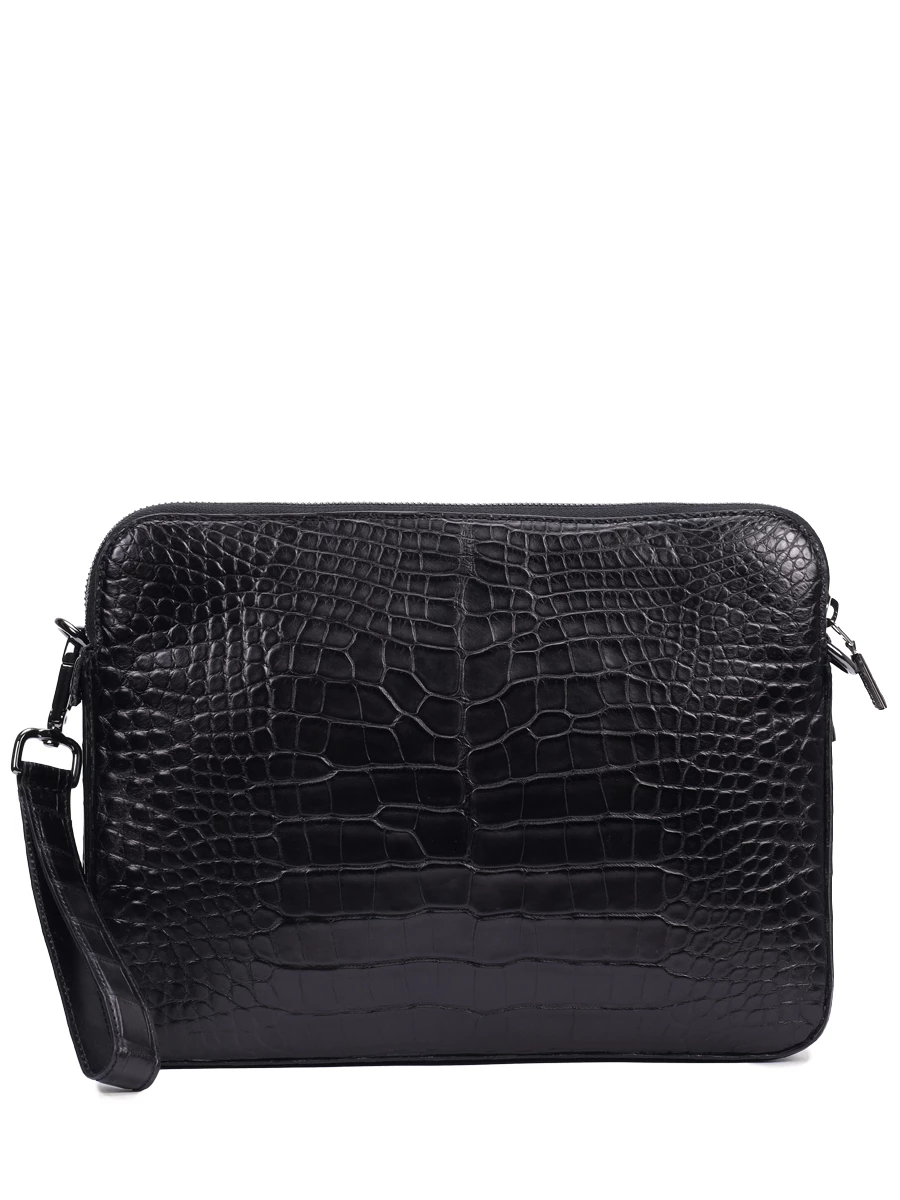 

Сумка из кожи крокодила, Черный, CASTANGIA к с ручкой