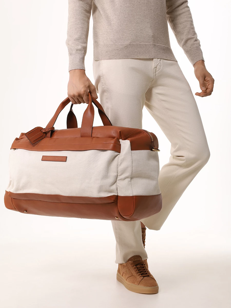 Сумка комбинированная BRUNELLO CUCINELLI MBYEU395 CBK21 Бежевый  Фото 2