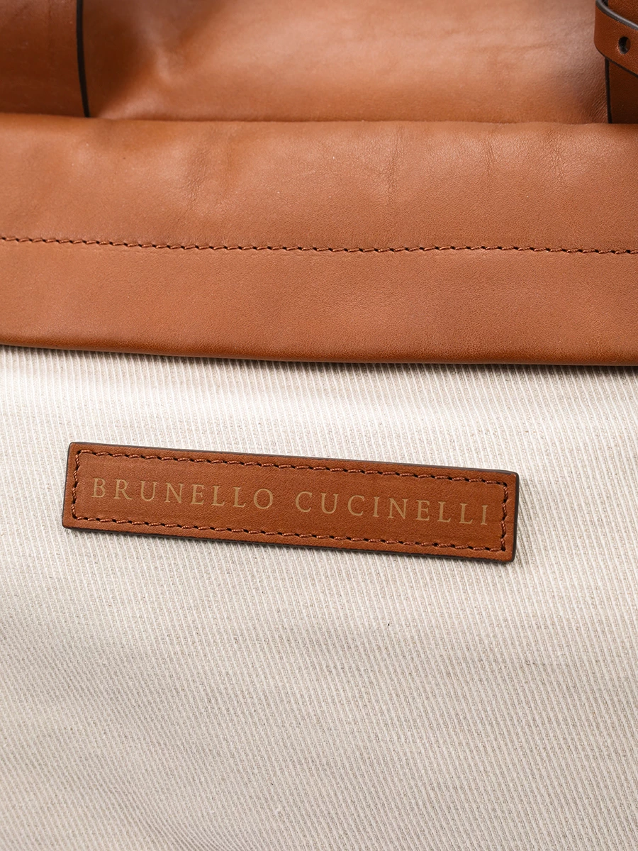 Сумка комбинированная BRUNELLO CUCINELLI MBYEU395 CBK21 Бежевый  Фото 5