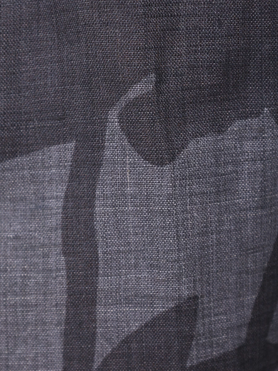 Брюки льняные Slouchy BRUNELLO CUCINELLI MB650P8597 C433 Синий  Фото 6