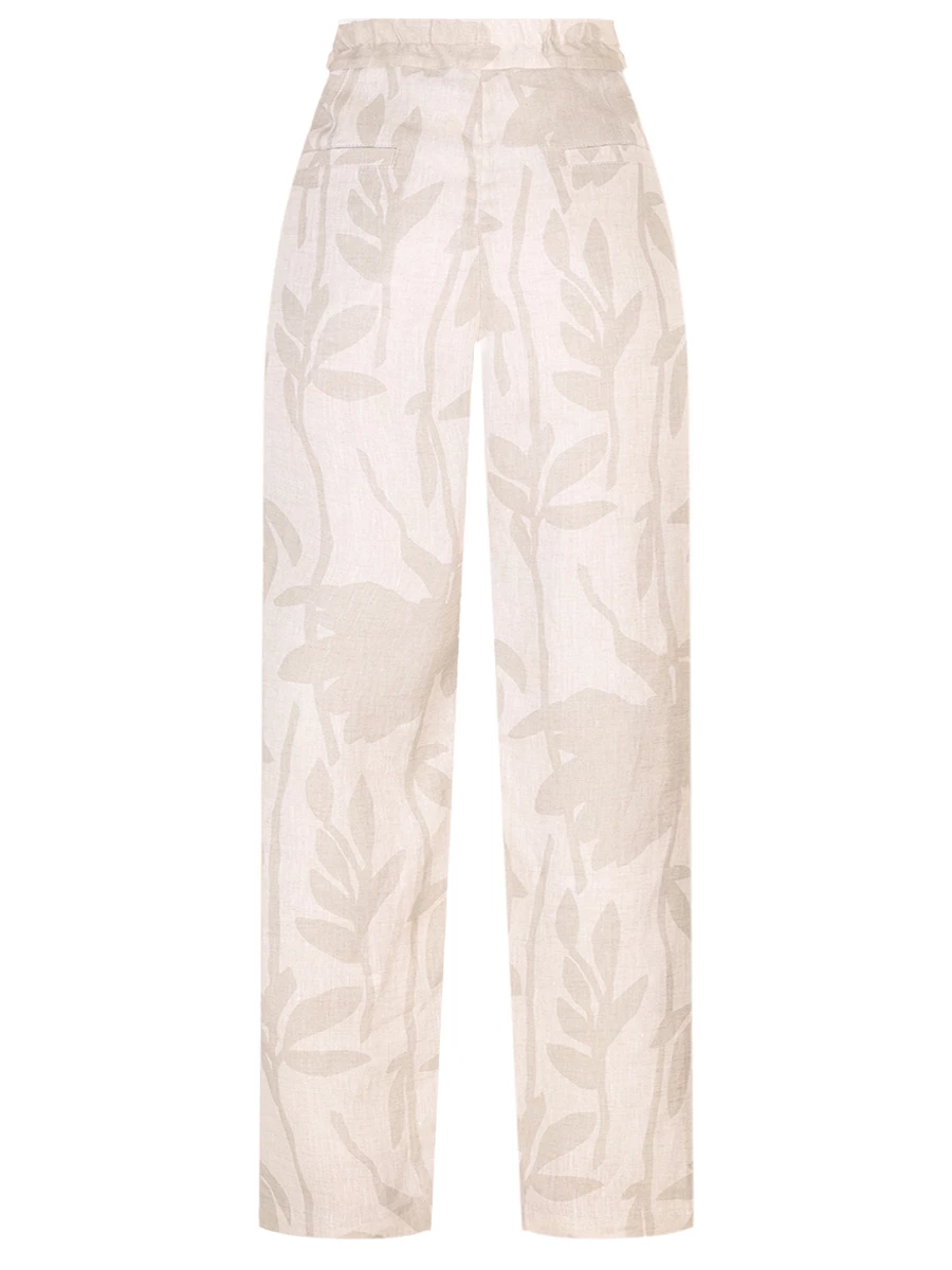 Брюки льняные BRUNELLO CUCINELLI MB650P8597 C020 Бежевый  Фото 2