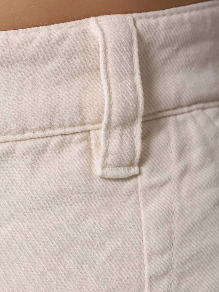 Джинсы из хлопка и льна BRUNELLO CUCINELLI ML996P5897 C8739 Бежевый  Фото 6