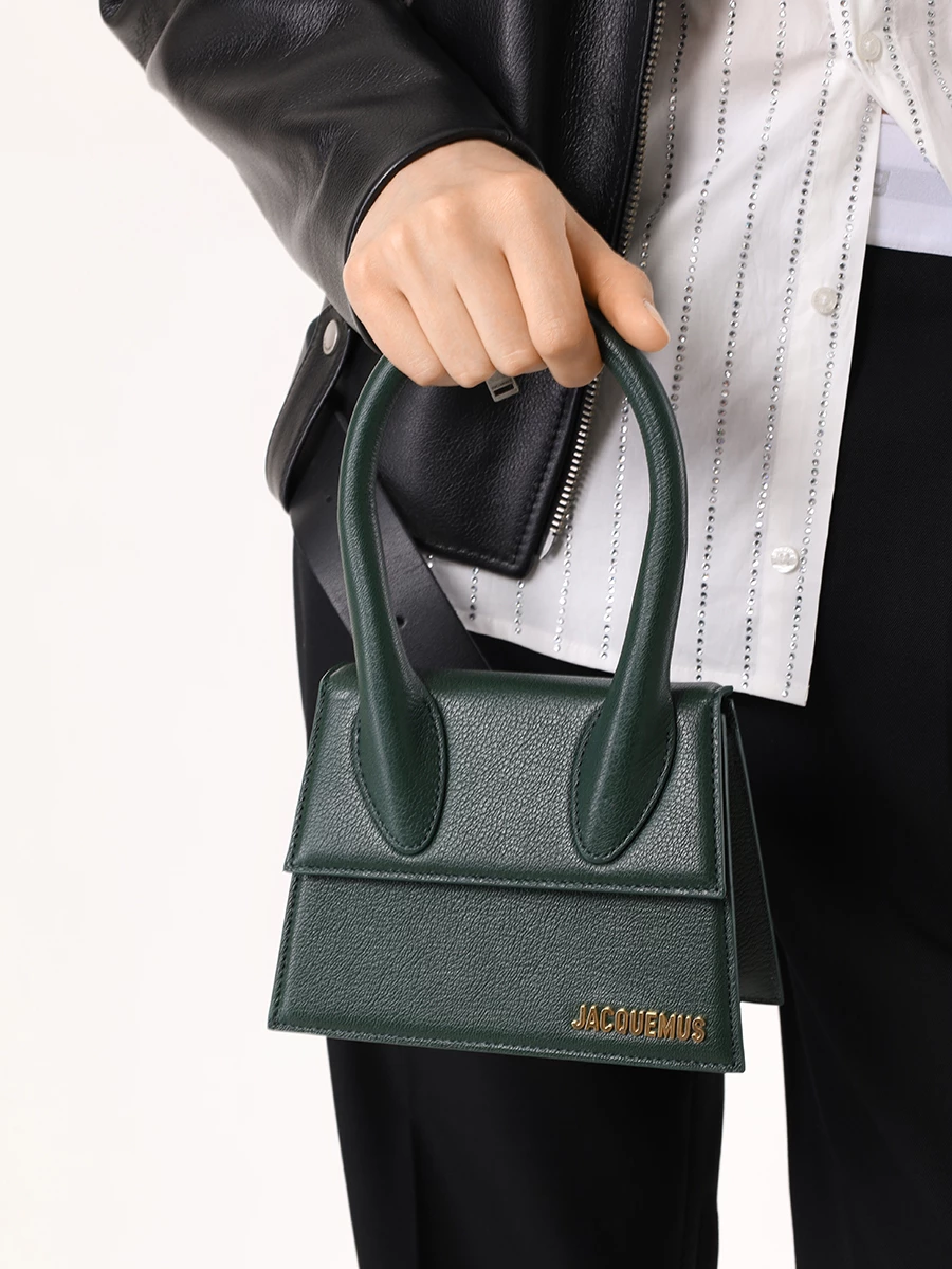 Сумка кожаная Le Chiquito JACQUEMUS 213BA002 3163 590 Зеленый  Фото 2