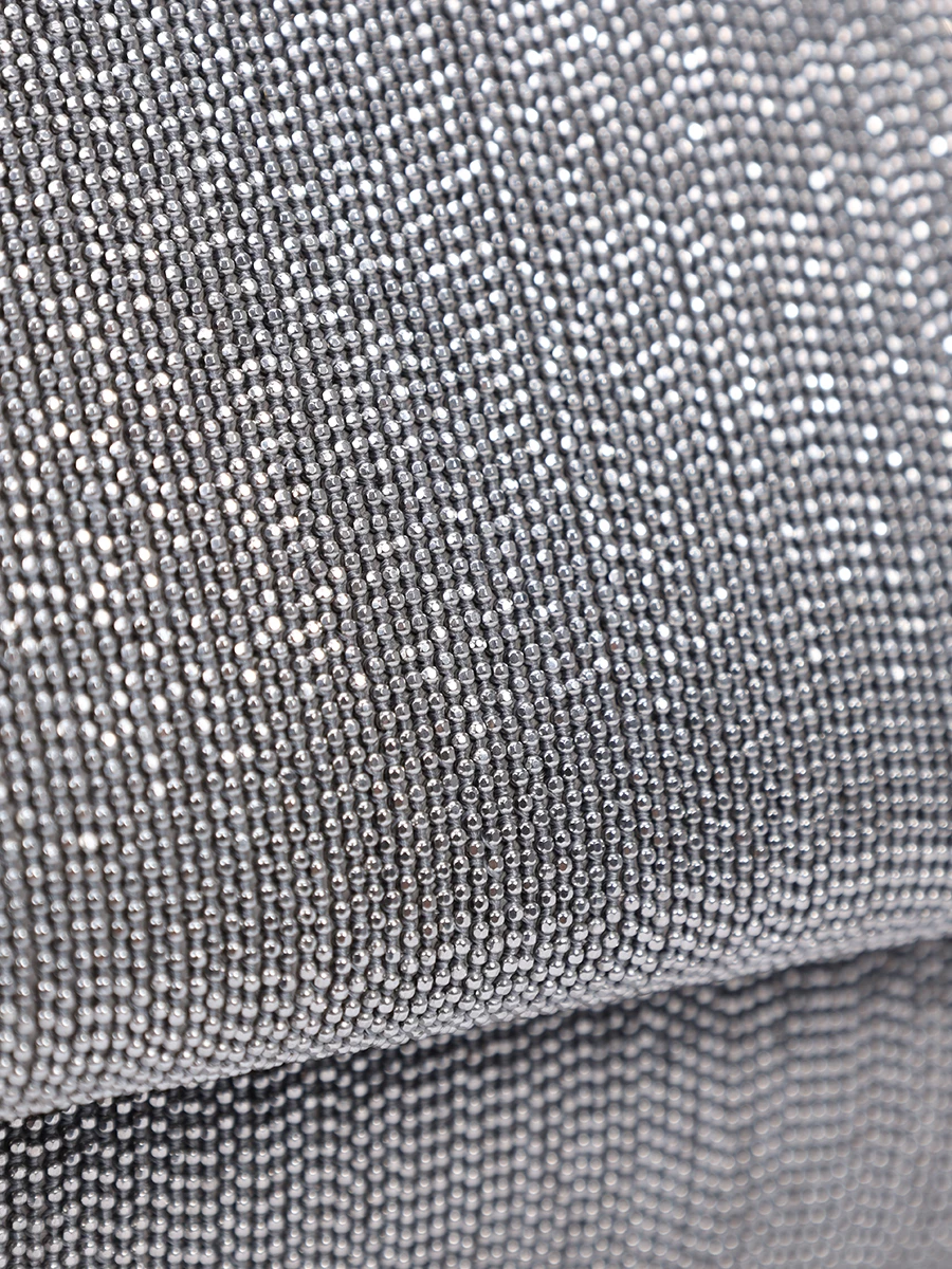 Клатч кожаный Precious BRUNELLO CUCINELLI MBMON2560 C736 Серебряный  Фото 5