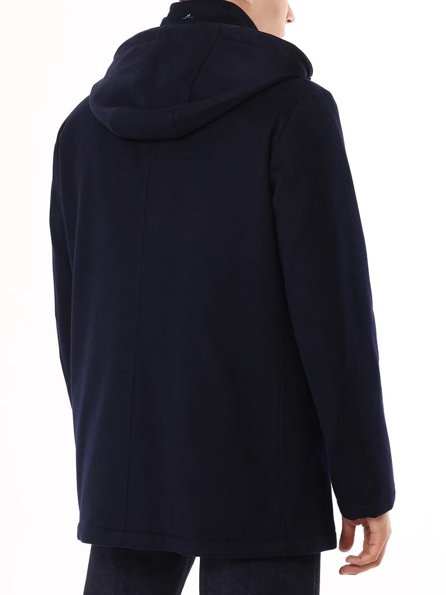 Полупальто кашемировое PAUL & SHARK 14312405/050 Синий  Фото 3