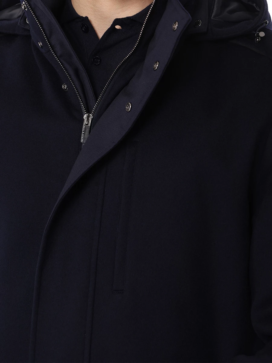 Полупальто кашемировое PAUL & SHARK 14312405/050 Синий  Фото 5