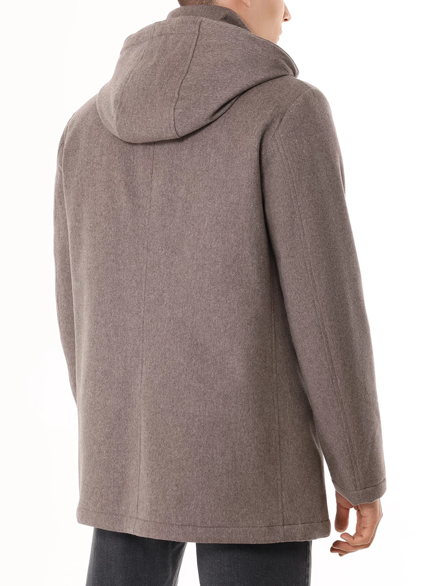 Полупальто кашемировое PAUL & SHARK 14312405/090 Коричневый  Фото 3