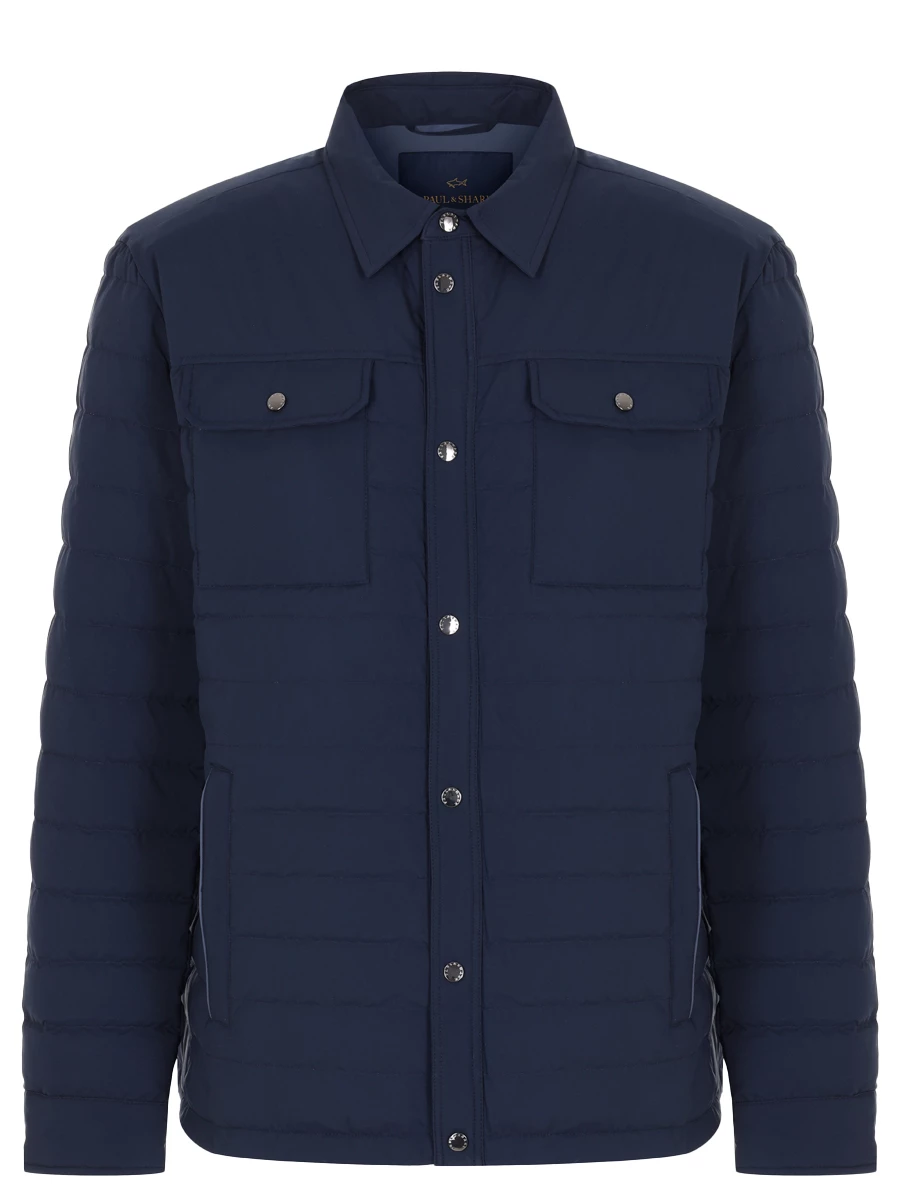 Пуховик стеганый PAUL & SHARK 14312606/013 Синий 