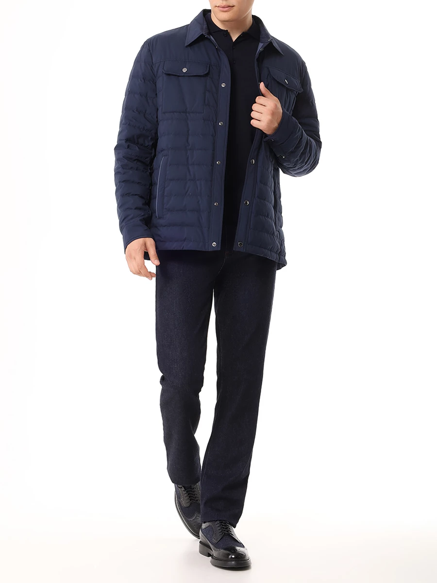 Пуховик стеганый PAUL & SHARK 14312606/013 Синий  Фото 2