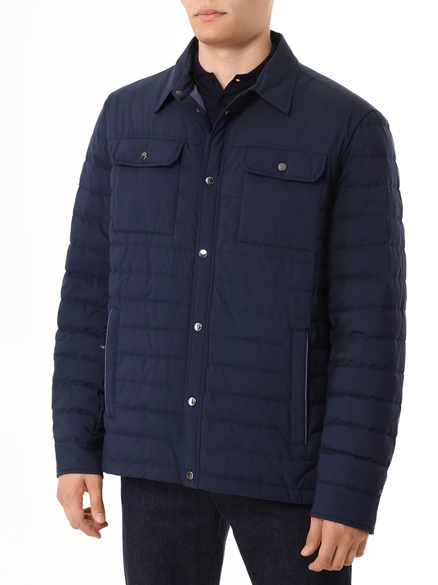 Пуховик стеганый PAUL & SHARK 14312606/013 Синий  Фото 4