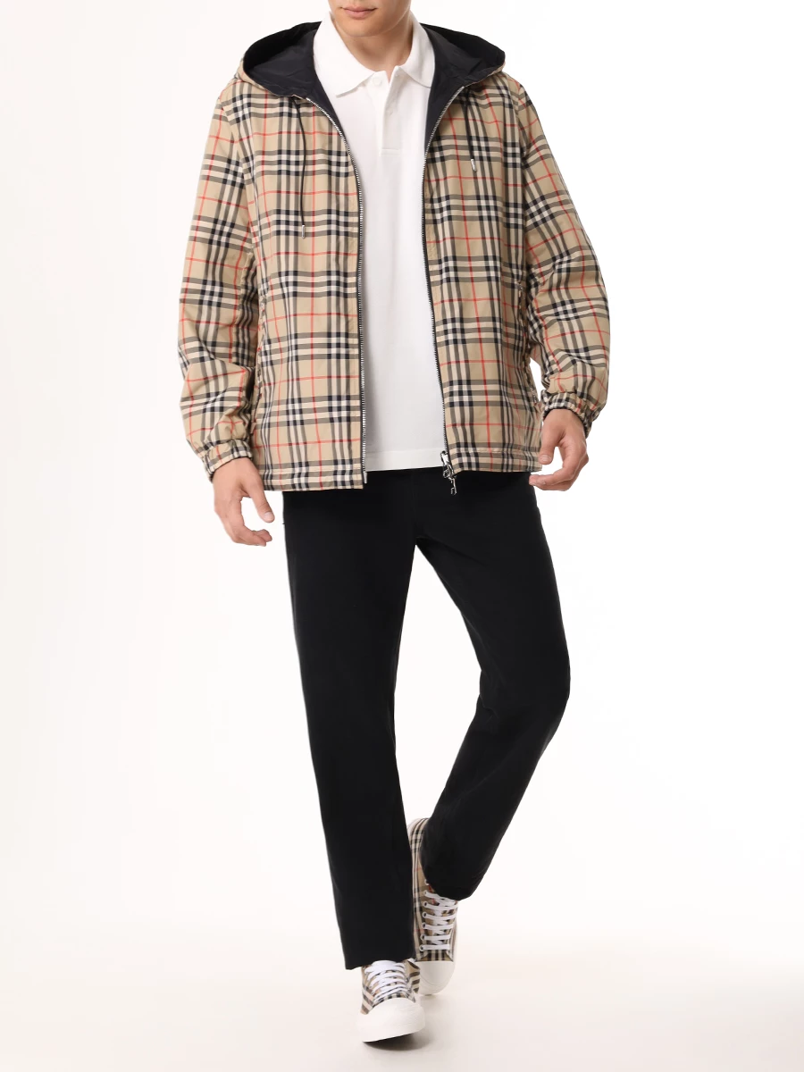 Поло хлопковое BURBERRY 8083329 B7264 Белый  Фото 2