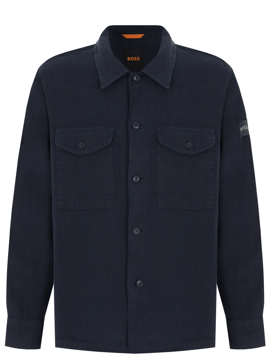 Рубашка Regular Fit льняная BOSS
