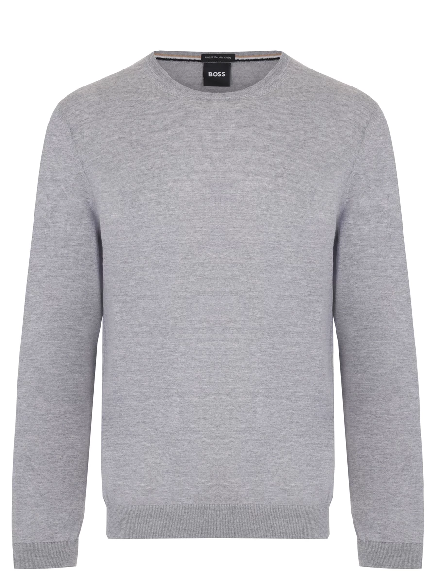 Джемпер шерстяной BOSS 50468239/041 Серый 