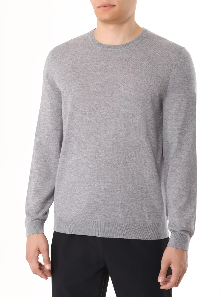Джемпер шерстяной BOSS 50468239/041 Серый  Фото 4