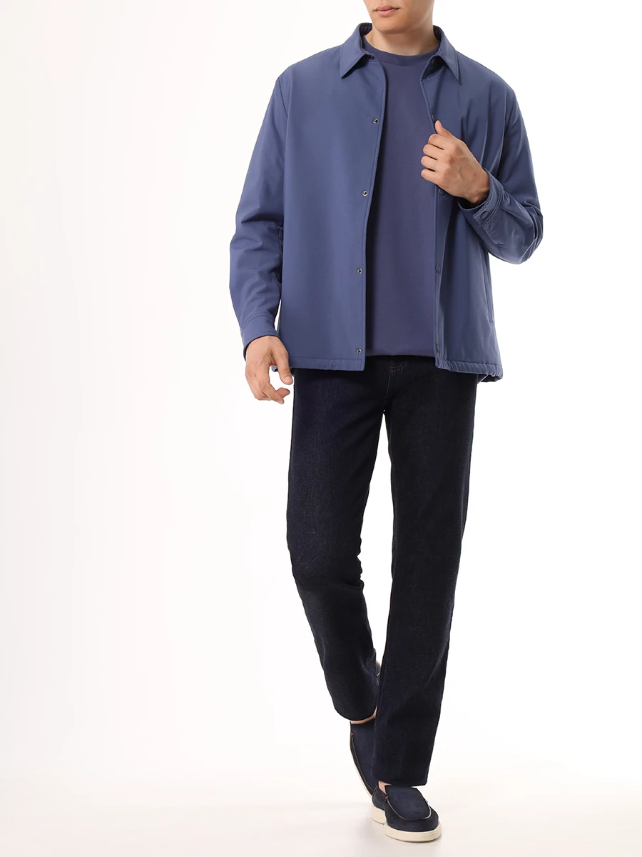 Футболка хлопковая BOSS 50520298/412 Голубой  Фото 2