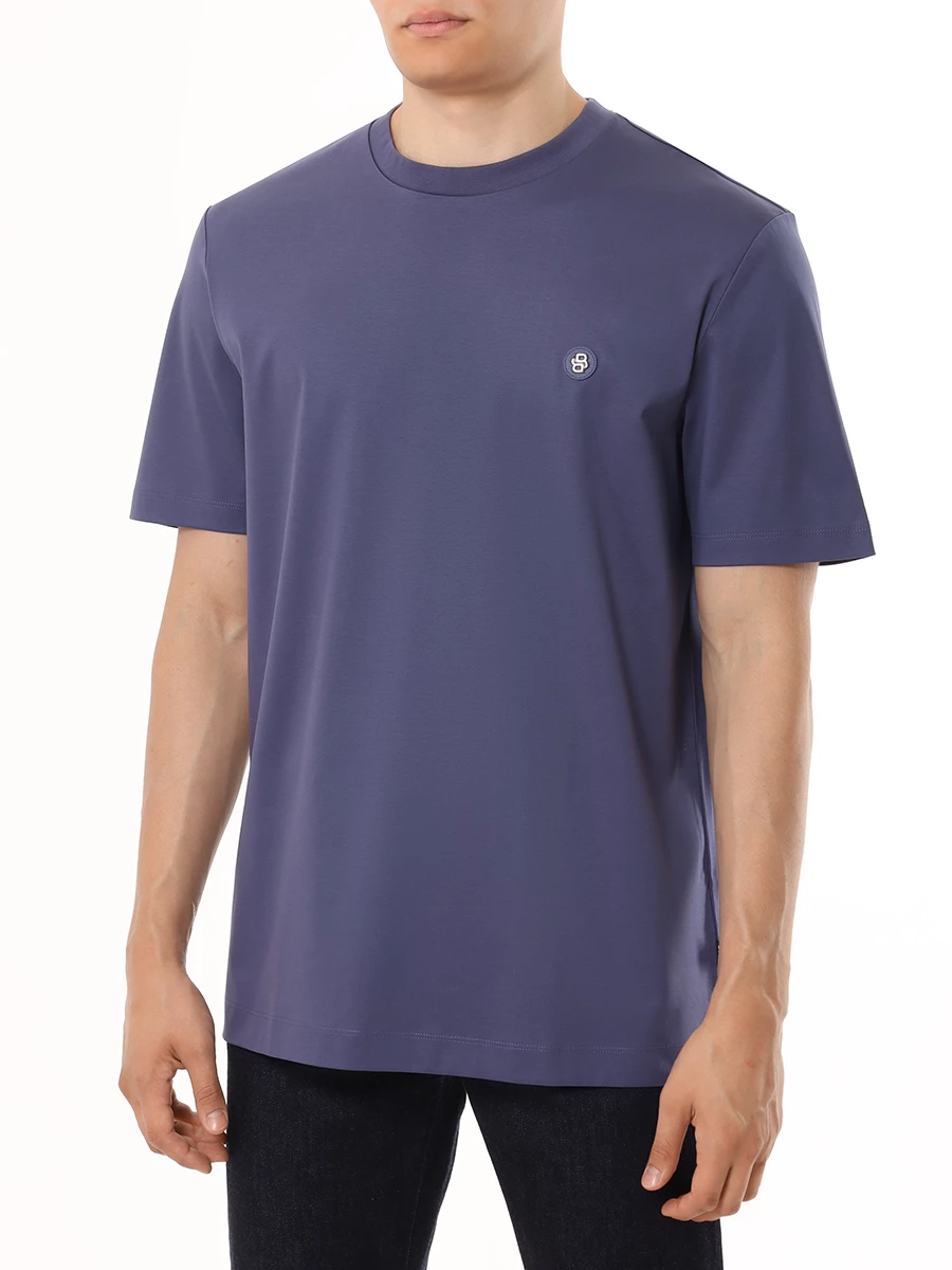 Футболка хлопковая BOSS 50520298/412 Голубой  Фото 4