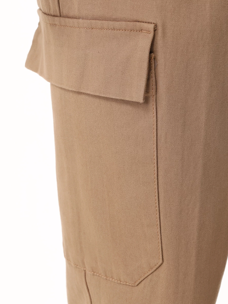 Брюки-карго Tapered Fit хлопковые BOSS 50519126/282 Бежевый  Фото 5