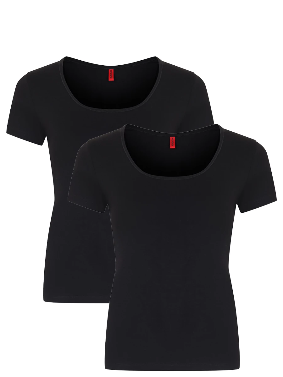 Набор из двух хлопковых футболок HUGO 50469660/001 Черный 