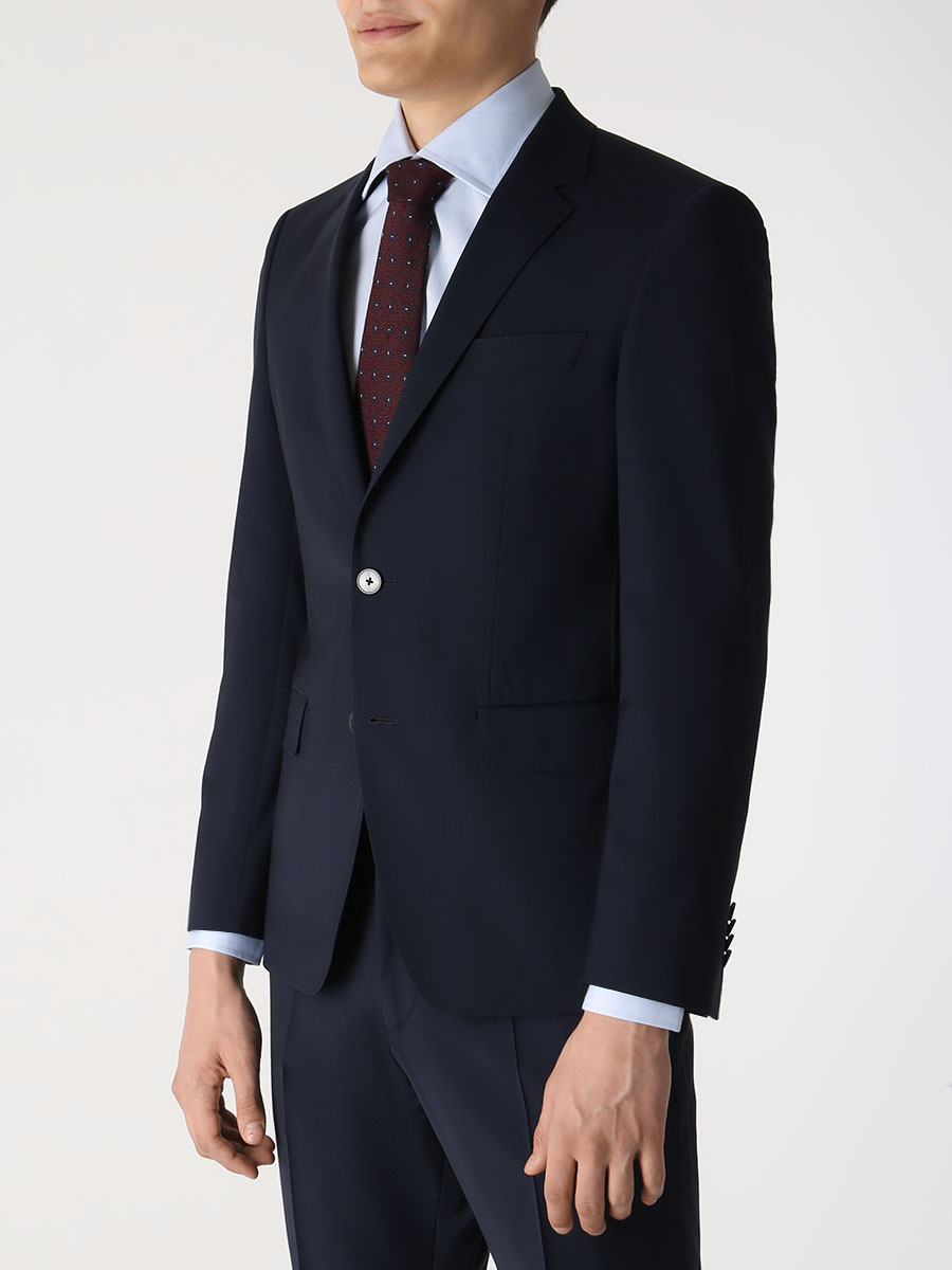 

Пиджак Slim Fit шерстяной, Синий, 50482734/405