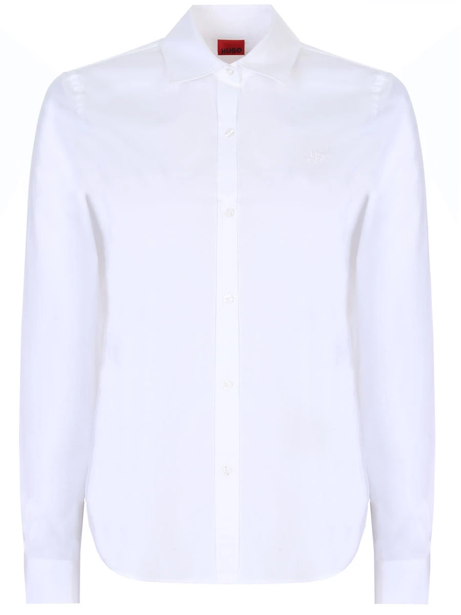 

Рубашка хлопковая, Белый, 50496339/100