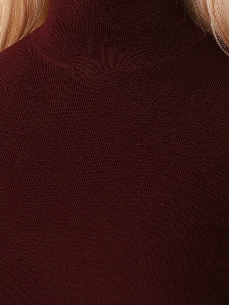 

Водолазка шерстяная, Бордовый, WRKE0172 AL264 R0369