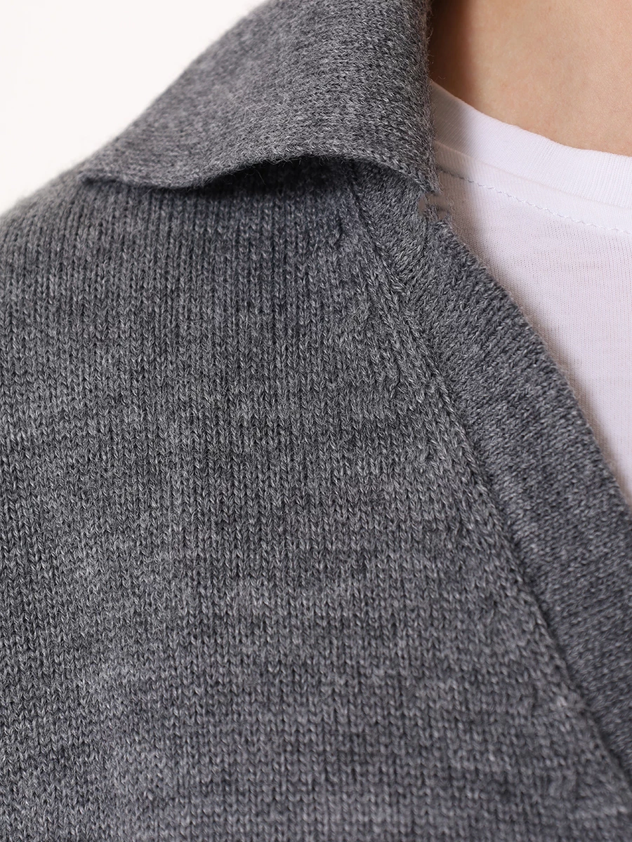 Пуловер шерстяной LAROOM fw24-2249-1 Темно- Серый  Фото 5