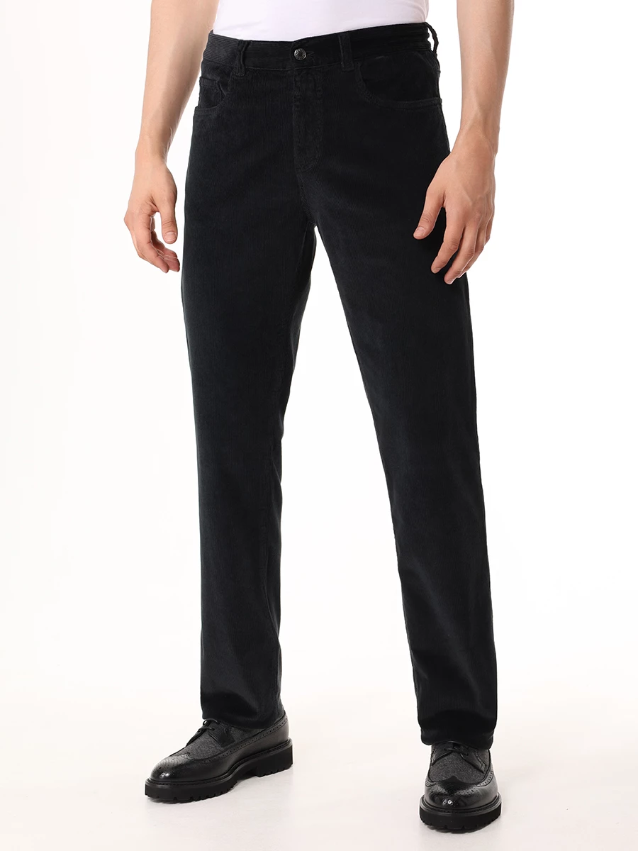 Джинсы Regular Fit вельветовые CANALI PT01413/101/91519 Черный  Фото 4
