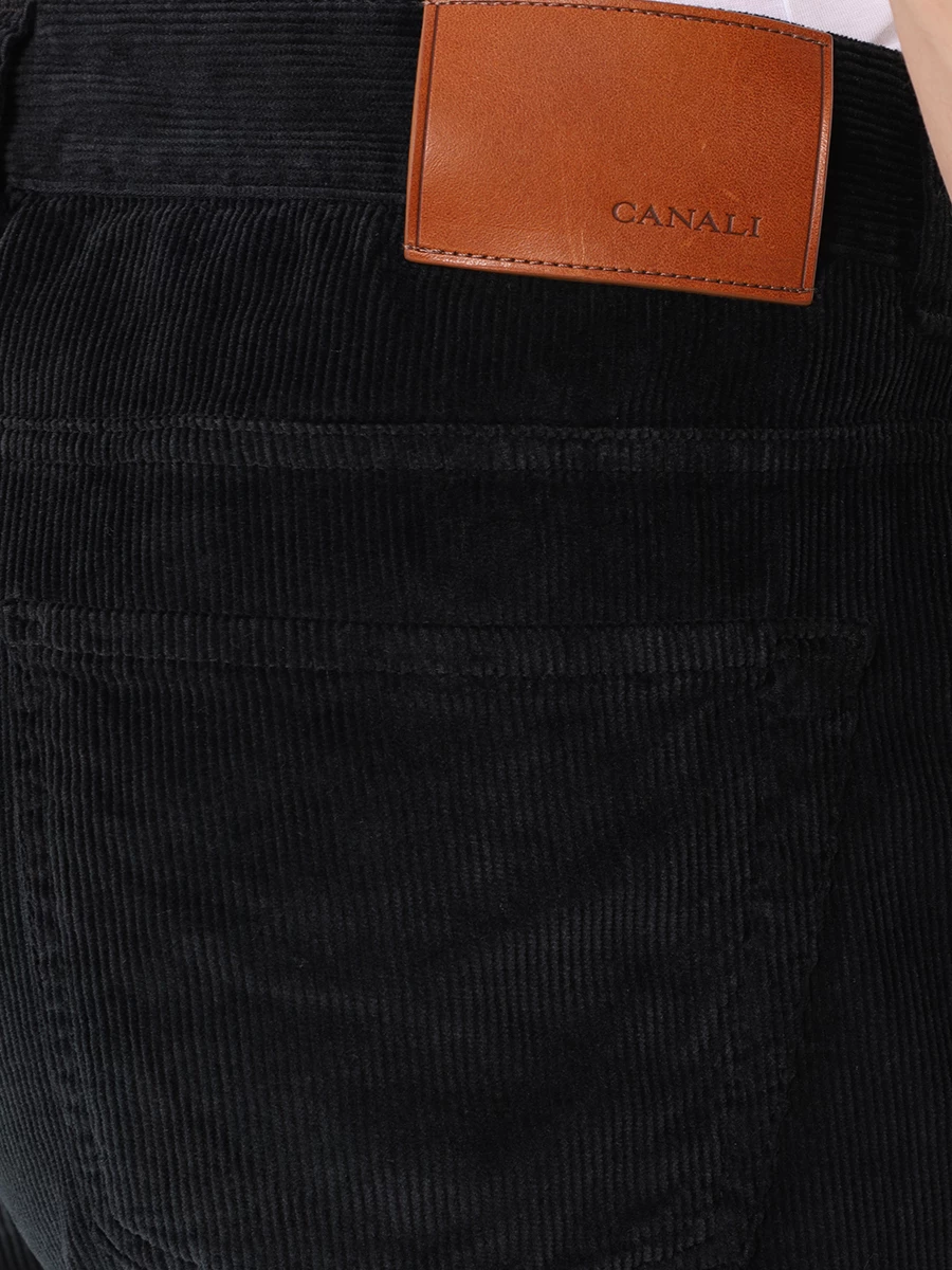 Джинсы Regular Fit вельветовые CANALI PT01413/101/91519 Черный  Фото 5