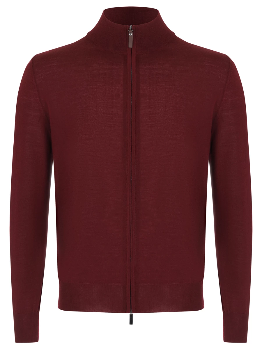 Кардиган шерстяной CANALI MK00077/905/C0022 Бордовый 