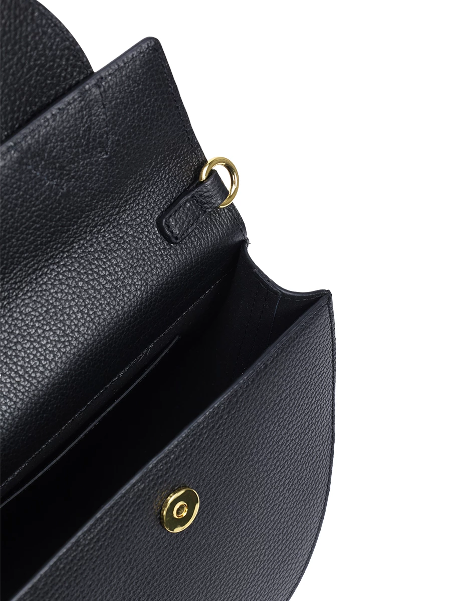 Сумка кожаная Pretzel YUZEFI YUZCO-HB-PRZ-L034 Черный  Фото 4