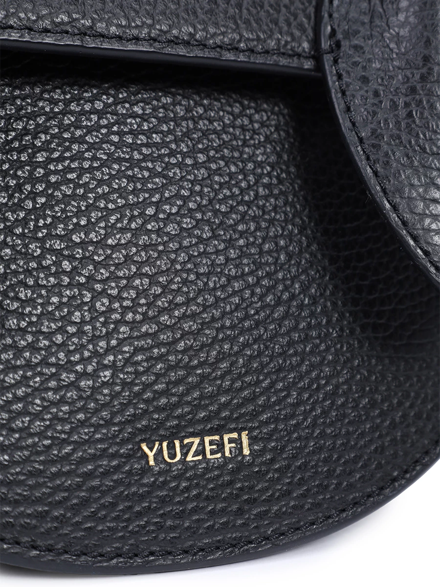 Сумка кожаная Pretzel YUZEFI YUZCO-HB-PRZ-L034 Черный  Фото 5