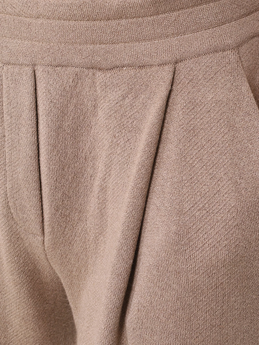 Брюки шелковые FREE AGE W25.PT122.6030.130 Коричневый  Фото 5