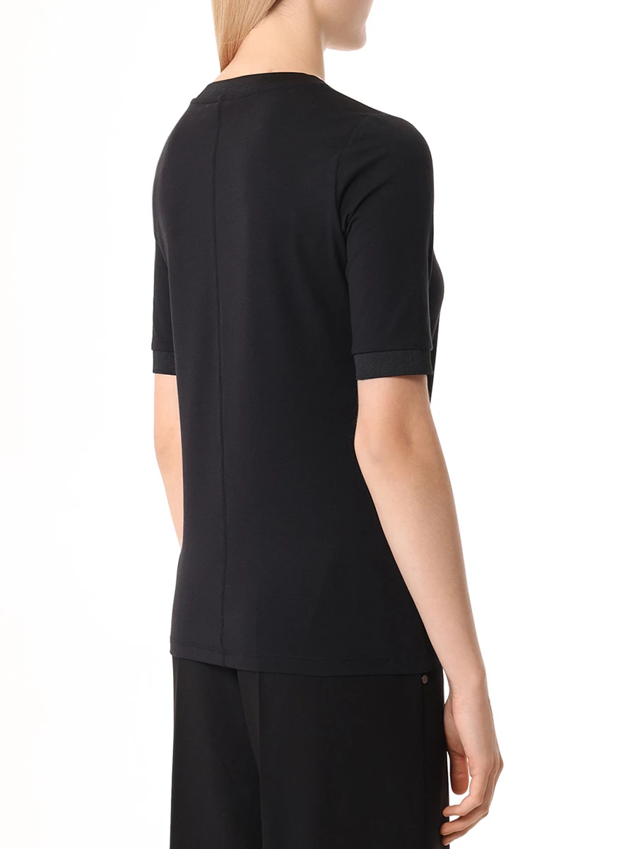 Футболка из модала и хлопка Alexi BOGNER 56805105 ALEXI/026 Черный  Фото 3