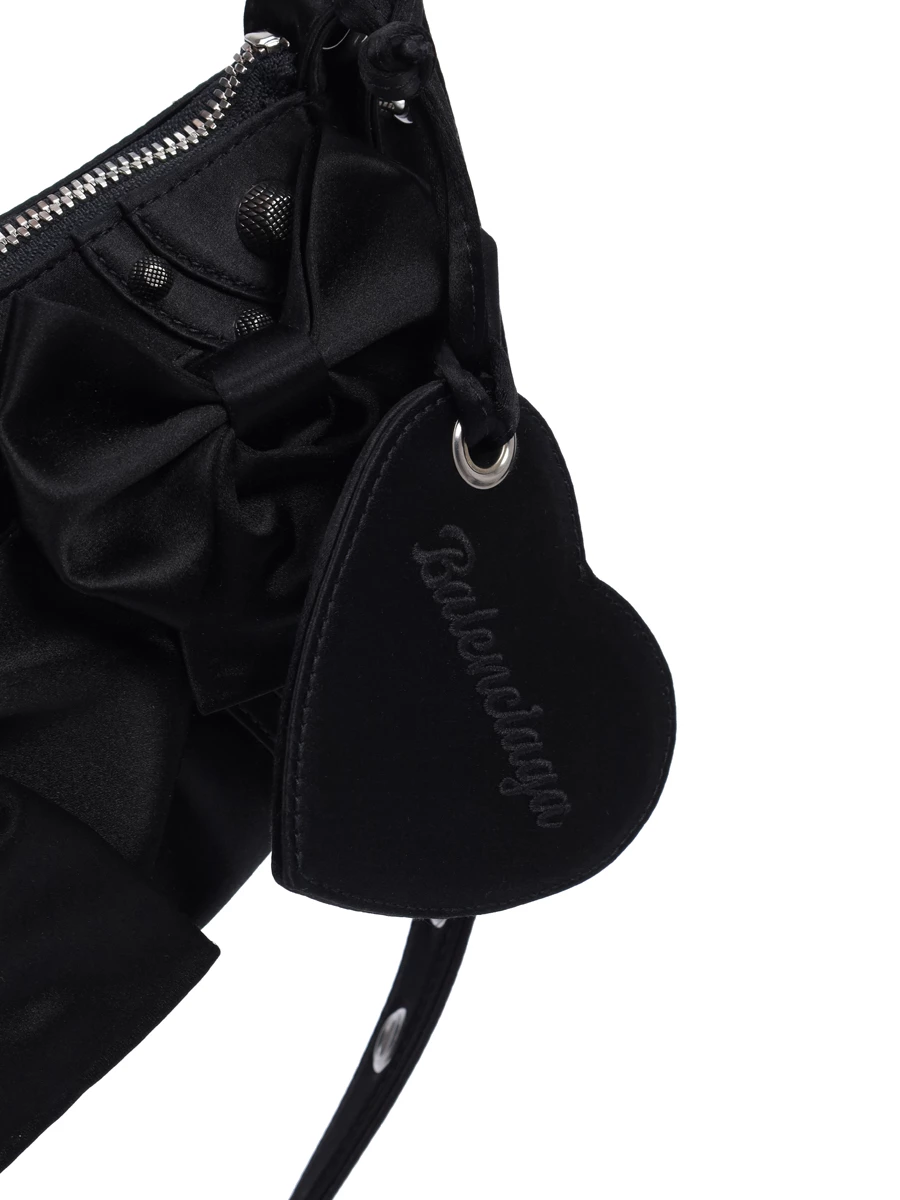 Сумка текстильная BALENCIAGA 671309 2AAWD 1000 Черный  Фото 5