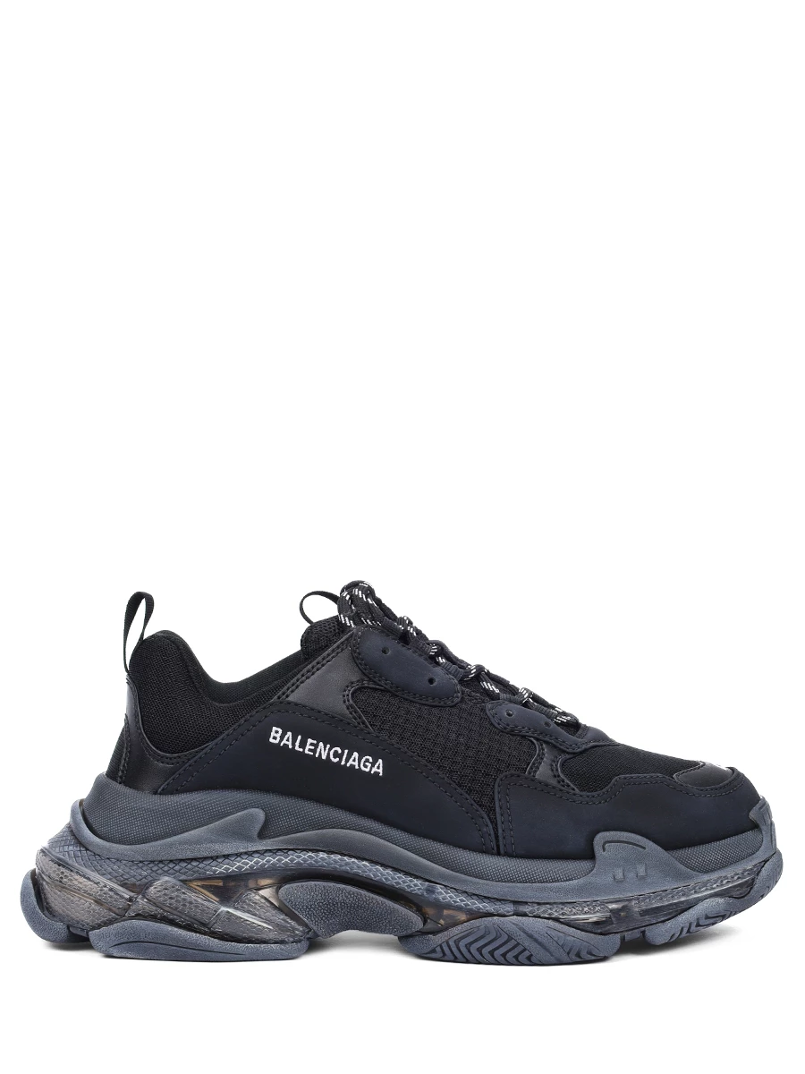 Кроссовки комбинированные Triple S BALENCIAGA 541624 W2FB1 1000 Черный 