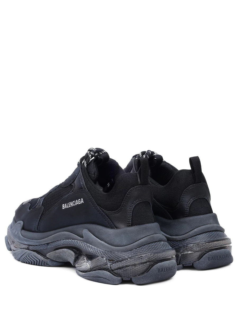 Кроссовки комбинированные Triple S BALENCIAGA 541624 W2FB1 1000 Черный  Фото 4