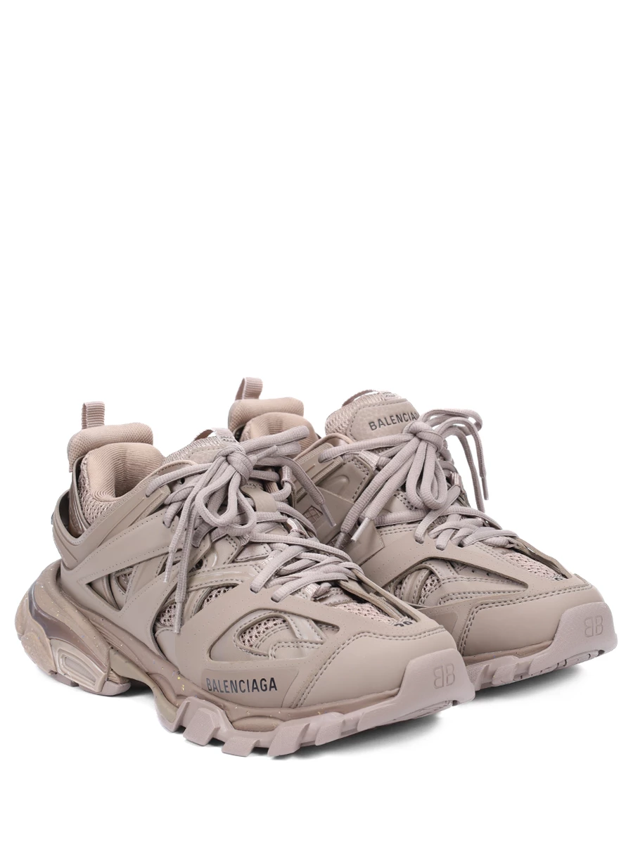 Кроссовки комбинированные Track BALENCIAGA 542436 W3FE3 3339 Бежевый  Фото 2