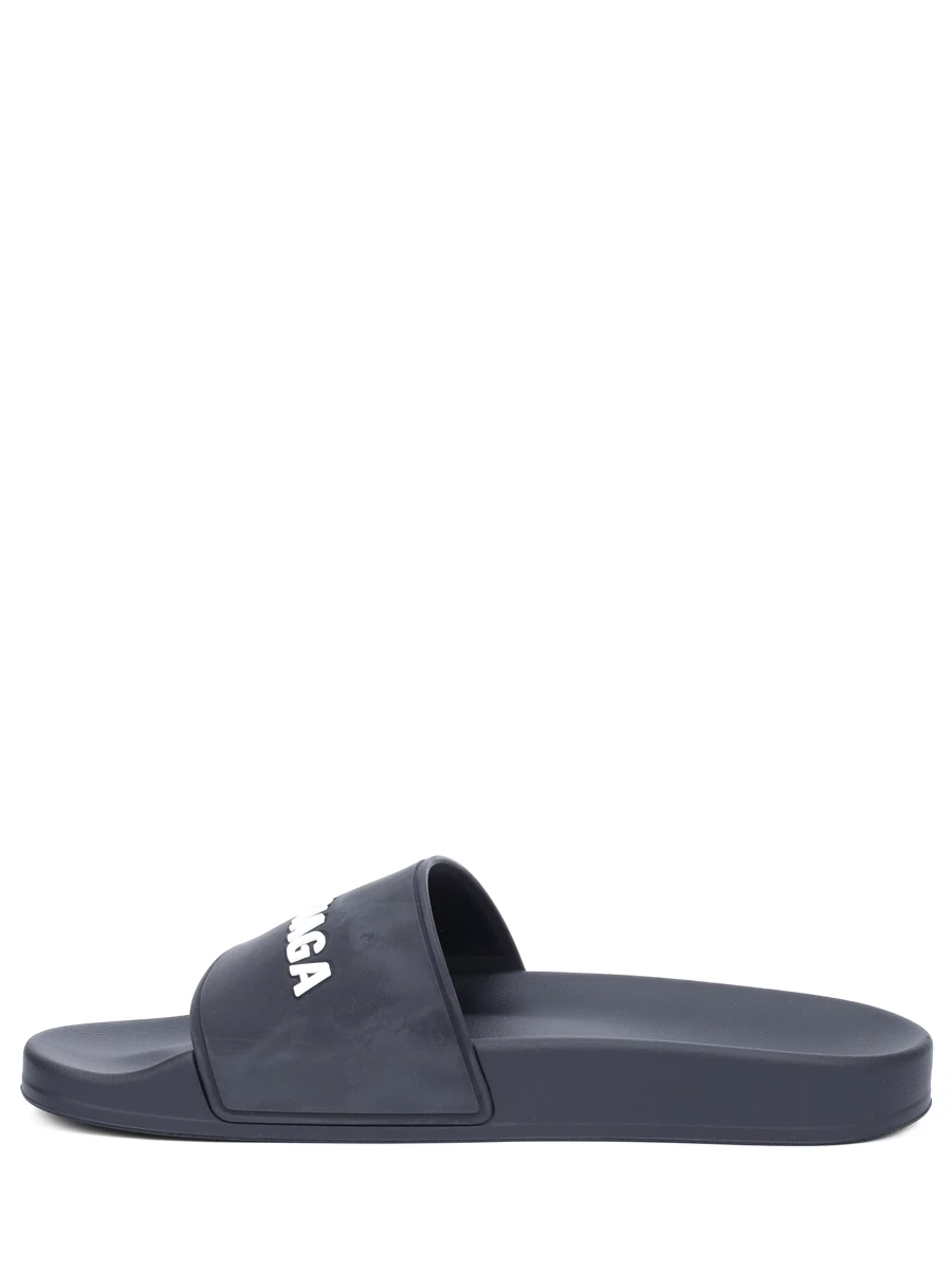 Шлепанцы резиновые BALENCIAGA 565547 W1S80 1006 Черный  Фото 3