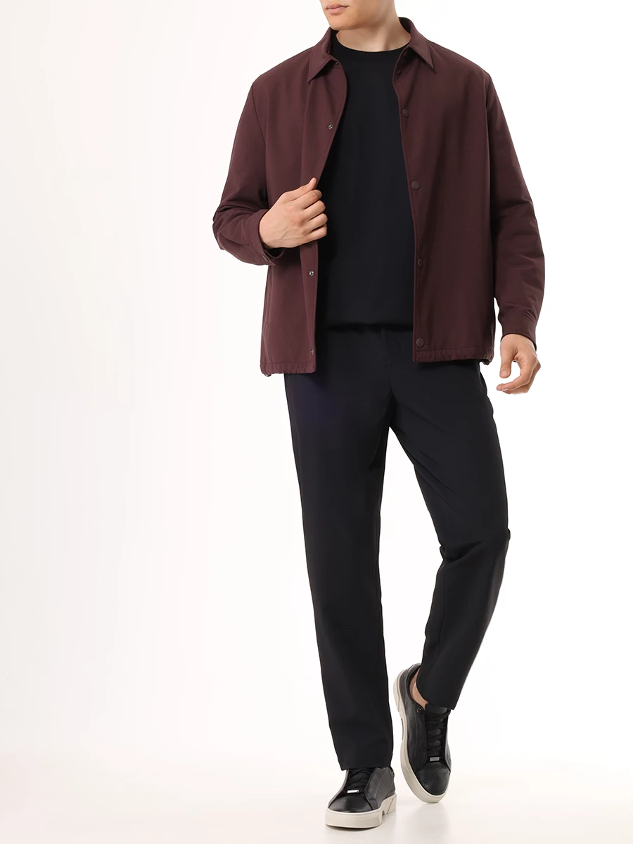 Куртка Relaxed Fit шерстяная BOSS 50521571/642 Бордовый  Фото 2