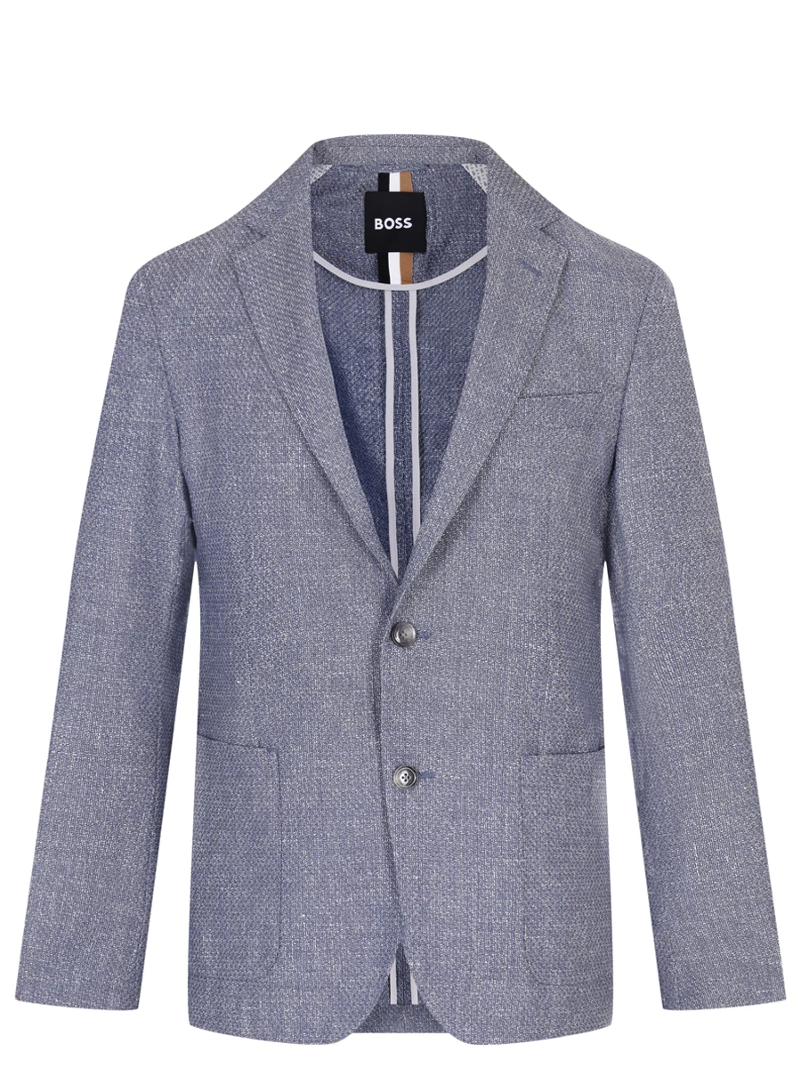 Пиджак Slim Fit шерстяной BOSS 50521956/412 Голубой 