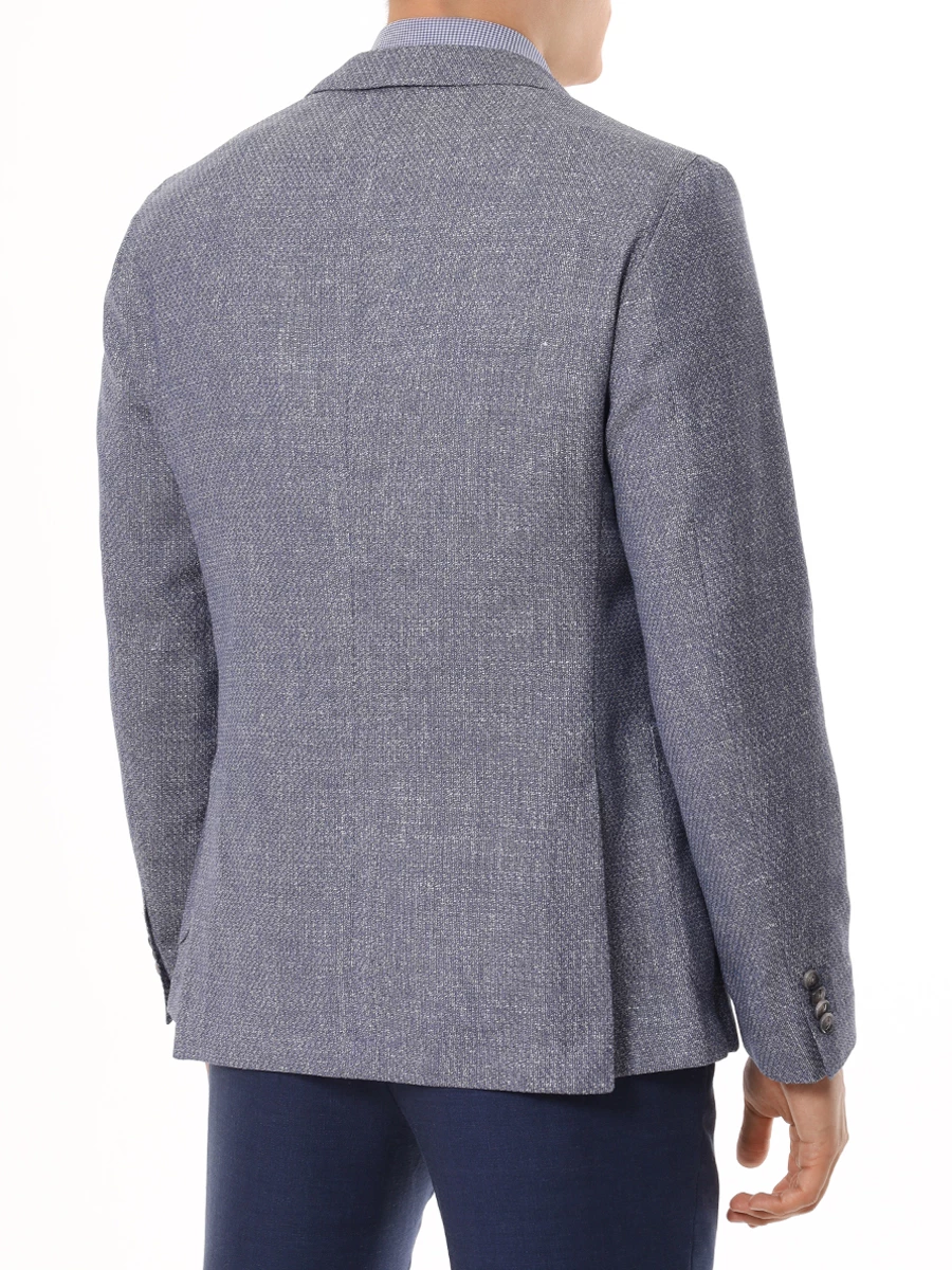 Пиджак Slim Fit шерстяной BOSS 50521956/412 Голубой  Фото 3