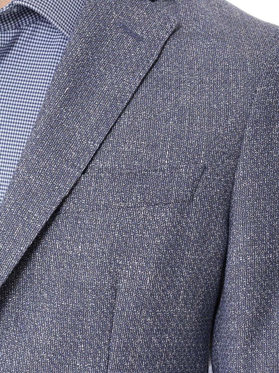 Пиджак Slim Fit шерстяной BOSS 50521956/412 Голубой  Фото 5
