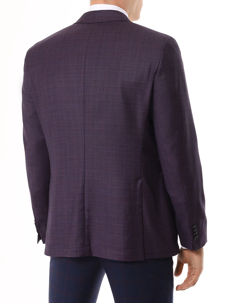 Пиджак Regular Fit шерстяной BOSS 50524383/601 Фиолетовый  Фото 3