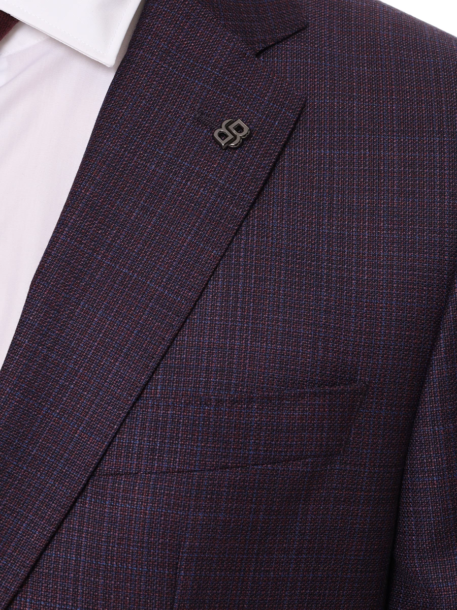 Пиджак Regular Fit шерстяной BOSS 50524383/601 Фиолетовый  Фото 5