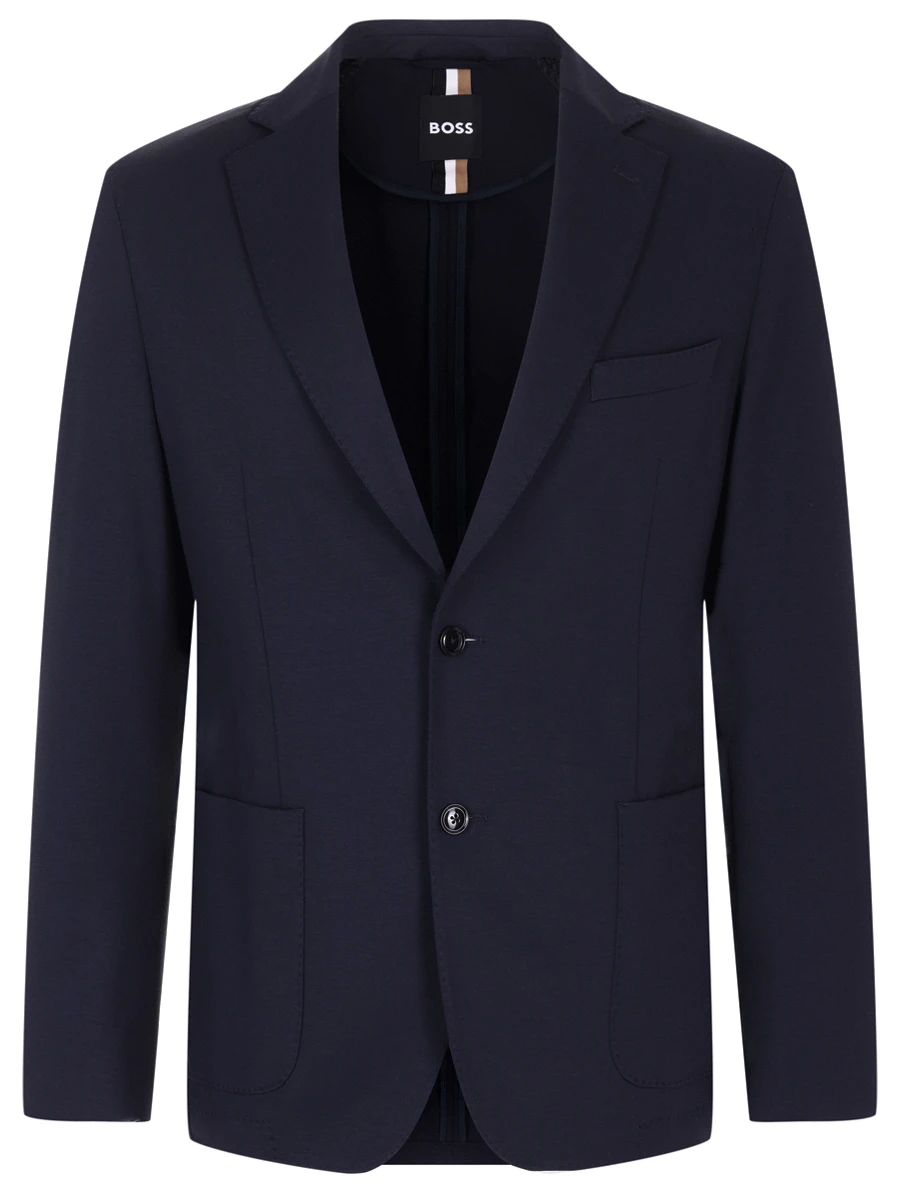 Пиджак Slim Fit однотонный BOSS 50494632/404 Синий 