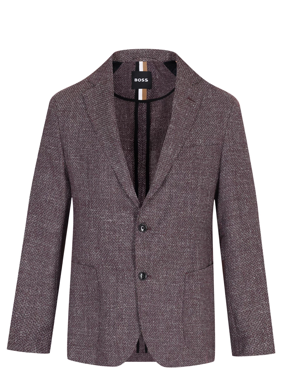 

Пиджак Slim Fit шерстяной, Бордовый, 50521956/642