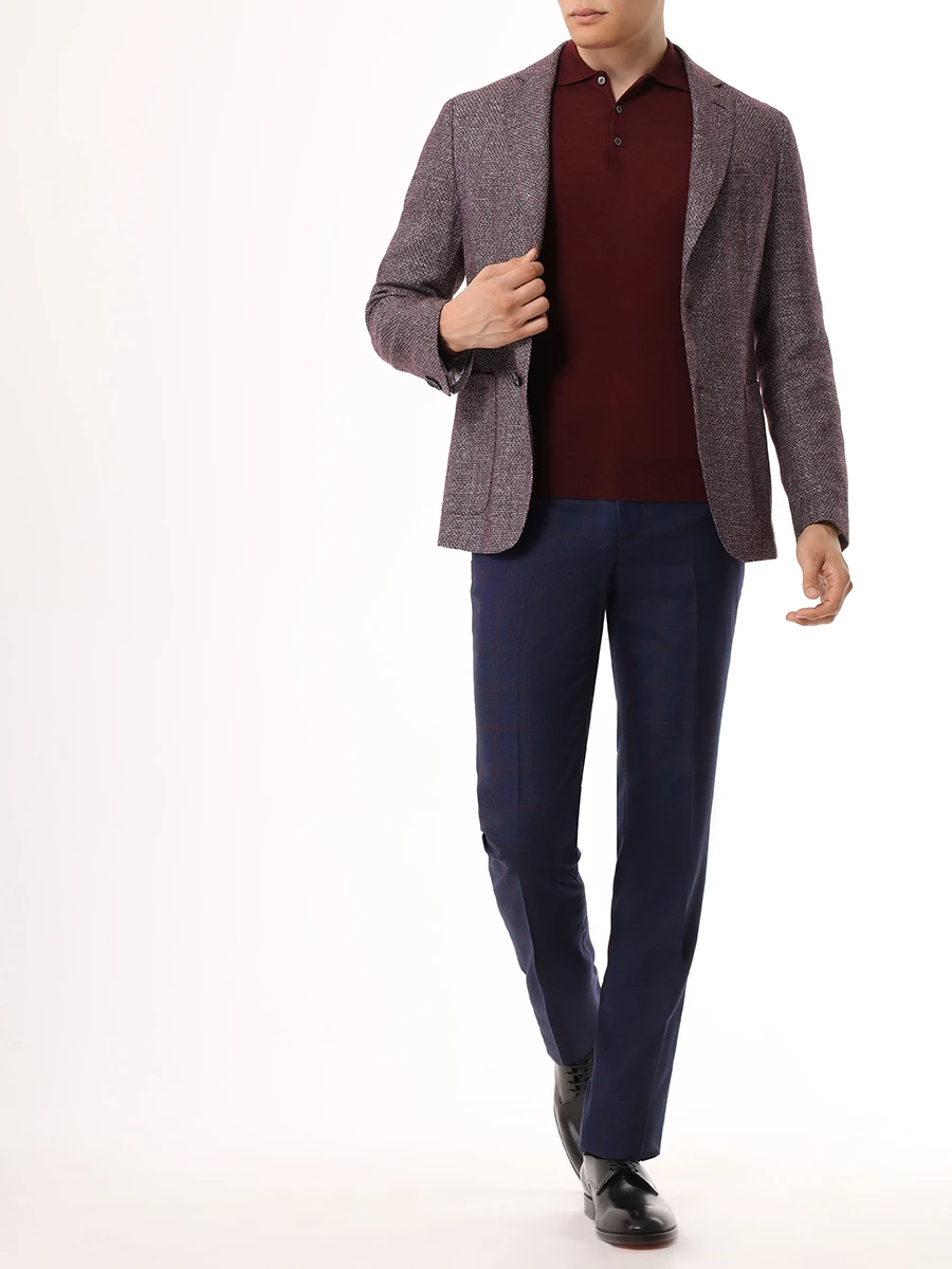 

Пиджак Slim Fit шерстяной, Бордовый, 50521956/642