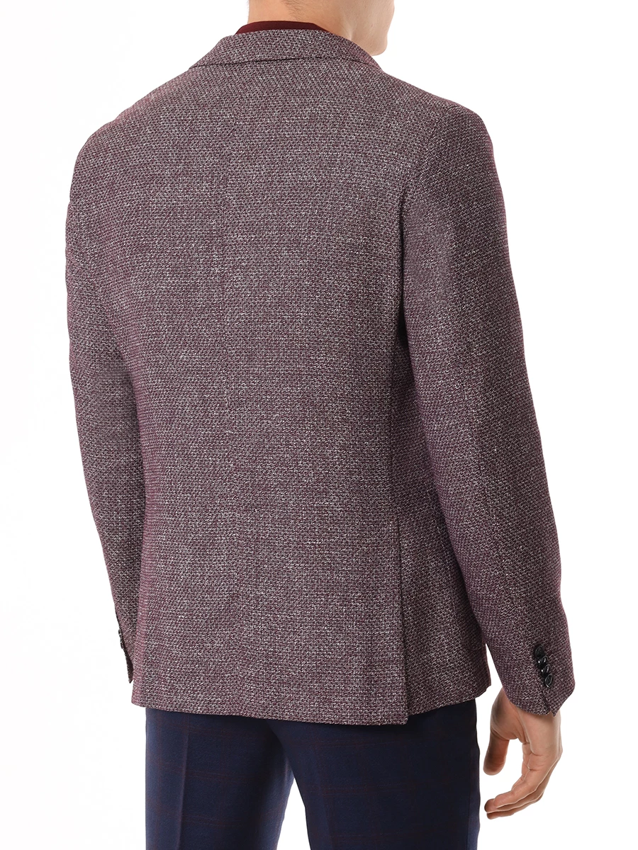 Пиджак Slim Fit шерстяной BOSS 50521956/642 Бордовый  Фото 3