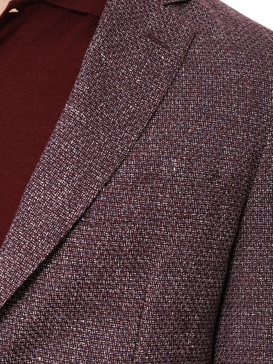 Пиджак Slim Fit шерстяной BOSS 50521956/642 Бордовый  Фото 5