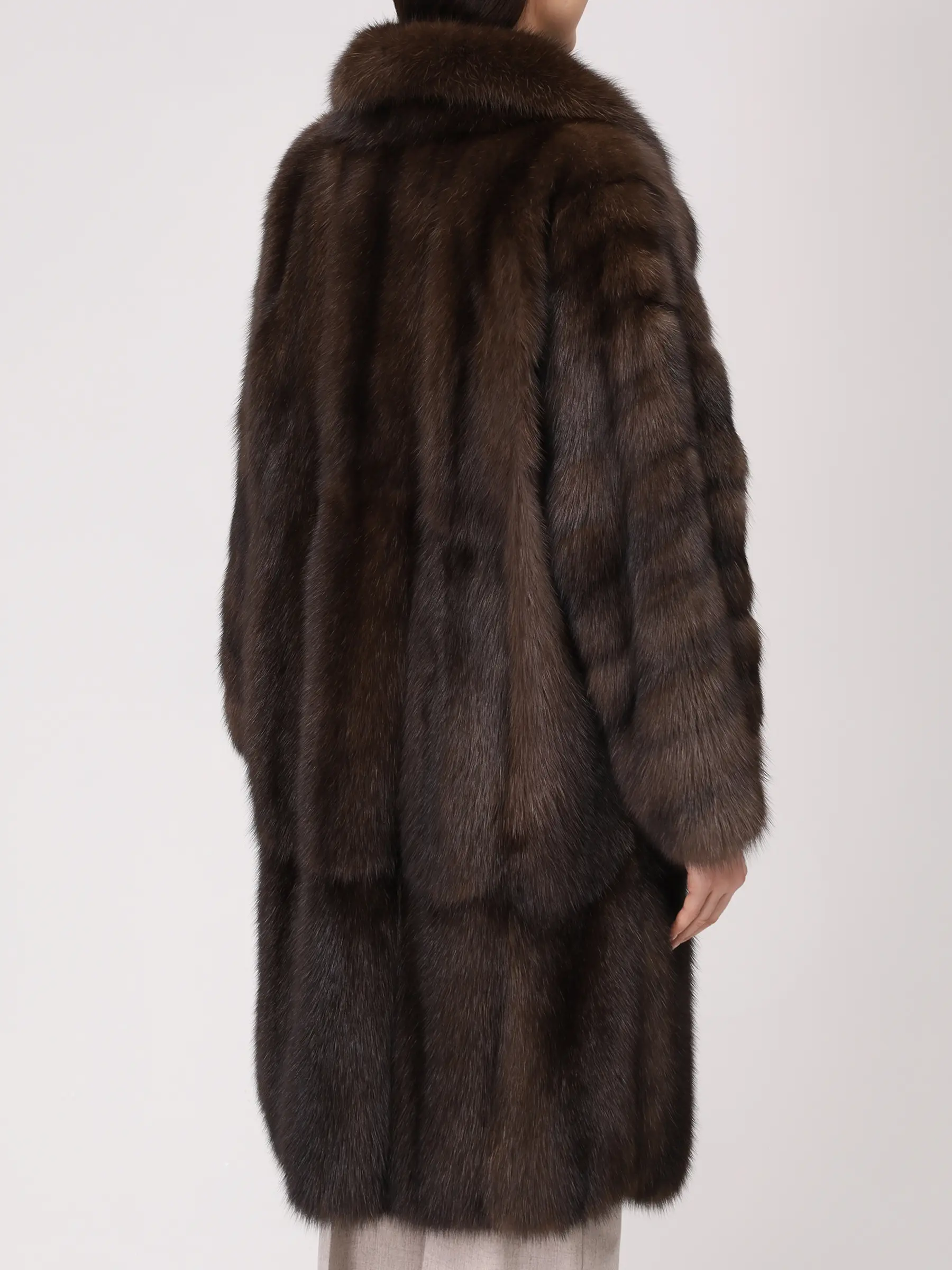 Шуба соболиная RINDI MOD.24/084 Темно Коричневый  Фото 3